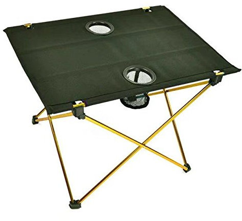 suyi Ultralight Portable Folding Travel Camping Tables with Cup Holders Heavy Duty,Aluminum Alloy Frame,Anti-tear Oxford Cloth Cover,Anti-slip Feet,with Carrier Bag,for Picnic Camp Beach