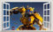 Chicbanners V378 Wandtattoo, Wandaufkleber Kinderzimmer Jungezimmer, selbstklebend, Größe 1000 mm breit x 600 mm tief
