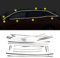 YUZHONGTIAN Cadre de seuil en acier inoxydable chromé pour 3008 GT 2016-2019 Accessoire de voiture