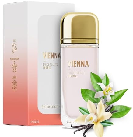 Dicora Urban Fit Viena for HER Eau de Toilette für Damen, blumiger, fruchtiger und frischer Duft, langanhaltender und anspruchsvoller Duft, Größe 150 ml