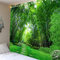 Naturer Landschaft Wandteppich 150x200cm Grün Bambuswald Sonne Sommer Wandbehang Tapisserie Boho Psychedelic Wandtuch Hausdeko für Wohnzimmer Schlafzimmer