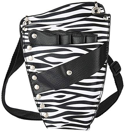 Friseurtasche, Friseur Werkzeugtasche, Scherenbeutel Friseurschere Holster PU Ledersalon Friseur Friseur Schere Holster Salon Scheren Kit Tasche Scherenhalter Beutel mit Schultergurt(02 #)