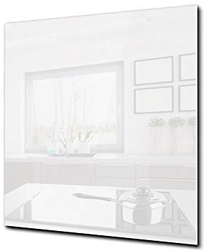 Glass kitchen backsplash – Tempered Glass splashback BS26C Series of colors: White