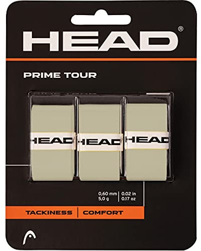 HEAD Unisex-Adult Prime Tour Tennis Griffband, Grau, One Size