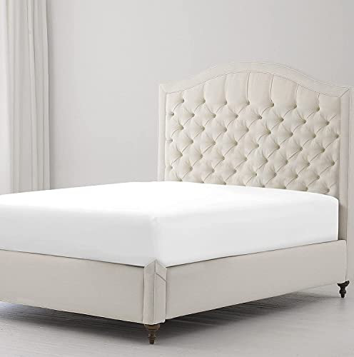 Sunshine Comforts Egyptian Cotton Fitted Sheets (White, Double)