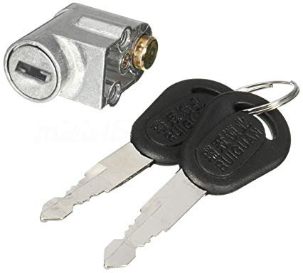 Kisbeibi Electrombile Battery Saf ety Pack Box Lock with 2 keys for Motorcycle Electric Bike Scooter(Silver)