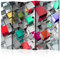 murando Akusticher Raumteiler 3D Effekt Foto Paravent 225x172 cm beidseitig auf Vlies-Leinwand Bedruckt Akustikschaum Trennwand Spanische Wand Sichtschutz Home Office Kugeln geometrisch a-B-0047-z-c