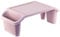 Laptop Tray, Bed Table, Portable Standing Desk for Bed, Sofa, Laptop Stand, Bed Tray, Breakfast, Coffee Tray, Notebook Stand, Reading, Eating, Drawing, Working for Adults and (Pink)