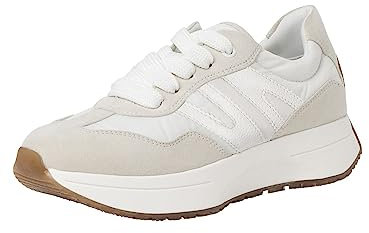 MARCO TOZZI Damen Sneaker, flacher Absatz, Wechselfußbett, weiches FEEL ME Fußbett, ideal für Business und Freizeit