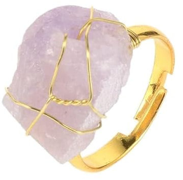 XJruixi Handmade Wire Wrap Original Naturstein Kristall Lapislazuli Gold verstellbare Ringe 2020 Damen Accessoires Boho Schmuck Sale