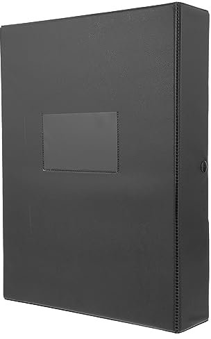 Operitacx Dokumentenhalter A4 Aktenbox Klemme Pvc Hartpappe Aufbewahrungsbox Büro Dokumententasche
