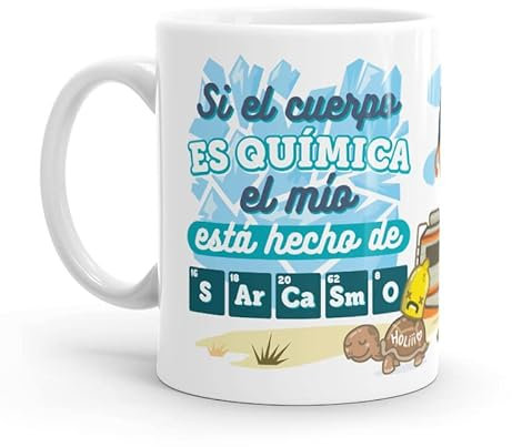 Puterful – Taza de cerámica - Taza - FR - Química - Tazas originales – Tazas con mensajes divertidos – Tazas divertidas – Taza con frase – 325ml