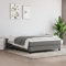 Tidyard Boxspringbett mit Matratze Gästebett Jugendbett Bettrahmen Polsterbett Hotelbett Schlafzimmerbett Bett Designerbett Doppelbett/Einzelbett Dunkelgrau 140x200 cm Stoff