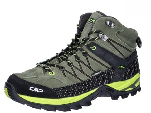 CMP Rigel Mid Trekking Shoes Wp, Zapatos de Trekking Hombre, Kaki Acido, 40 EU