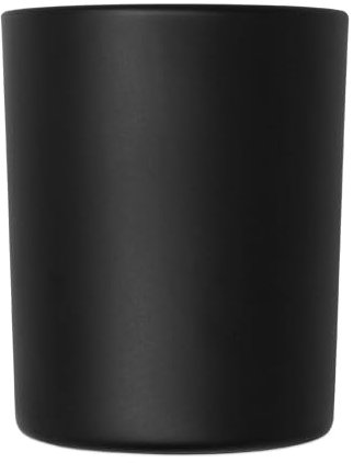 DistrEbution Kerzenglas schwarz matt 1 Stück Dekoglas Teelichthalter 85 x Ø 70 mm Tischdeko 200 ml