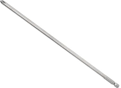 CoCud Phillips Cross Screwdriver Bits, 6mm PH2 250mm Long 1/4 Hex Shank, S2 Magnetic Phillips Drill Bit - (Applications: for Power Impact Driver), 1-Pieces