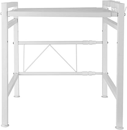 Soporte Extensible para Microondas,Soporte para Microondas, Estante de Horno para microondas para Cocina,Organizador Estanteria Cocina,Cargar los Portes 25kg40/64 * 45 * 36,5 cm-blanco