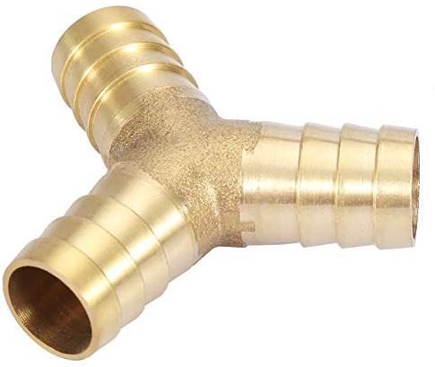 Raccordo per Raccordo per Tubo Flessibile a 3 Vie in Ottone a Y, Raccordo per Aria, Acqua, Gas, Diametro esterno. Realizzato in Materiale di Rame Eccessivamente soddisfacente.