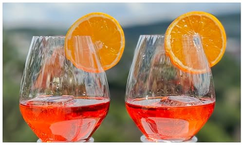 Topkapi Bar & Lounge Negroni Mateo - Lot de 2 verres à cocktail XXL - Fabuleux pour Negroni - 680 ml - Verre en cristal de qualité supérieure sans plomb