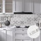 Abyssaly Vinilos Azulejos Adhesivos Baño Cocina, Vinilo Adhesivos Pared Cocinas Blanco y Gris, Baldosas Pared Baños Decoracion Vintage 44x300cm