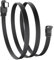JSADZKJ 90 Degree USB Type C 2.0 Flat Cable Right Angle Type C Charger Cord 480Mbps Data Transfer,Short USB C to USB C Extension Cable,for USB-C Hub, Laptop, Tablet, Phone 50cm/1.6ft
