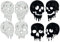 BENECREAT Halloween Schädel-förmigen Stanzformen, Schmelzen Schädel stanzt Prägung Schablonen für DIY Scrapbooking Fotoalbum dekorative Prägung Papier Karte Halloween Geschenke