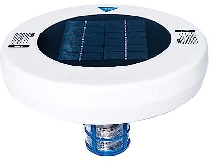 TETEOM Depuradora Piscina, Ionizador Solar For Piscinas, Purificador De Agua For Piscinas De Iones De Cobre Y Plata, Ionizador For Piscinas Kills-Algae For Bañera De Hidromasaje Al Aire Libre