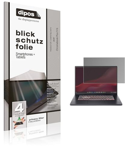 dipos I Privacy Filter compatible with acer Chromebook Plus 516 Screen Protector Anti-Spy 4-Way Protection