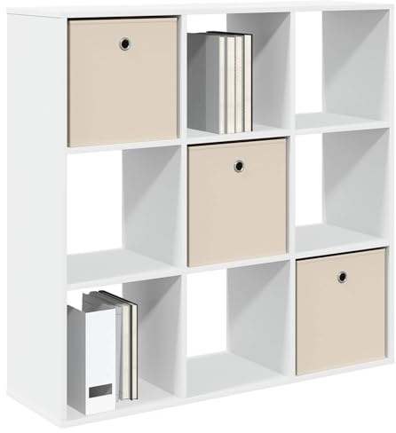 vidaXL Sideboard mit Schubladen Weiß 102 x 31 x 99,5 cm, Wohnzimmer Sideboard, moderner Stauraum, viel Platz zum Organisieren, Robustes freistehendes Möbelstück