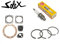 cyclingcolors Solex 2200 3300 3800 5000 reparaturset : Dichtungsatz + Zündkerze + kolbenringe Velosolex dichtung