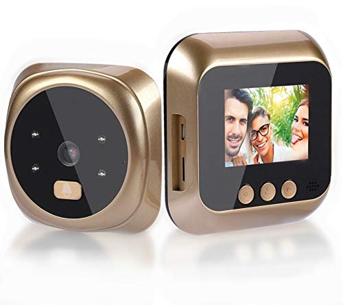 Spioncino Digitale, 2.4 pollici HD LED Smart Home Visualizzatore di Spioncino - Spioncino Elettronico con Display Digitale con 135 gradi Wide Angle/IR/Visione notturna