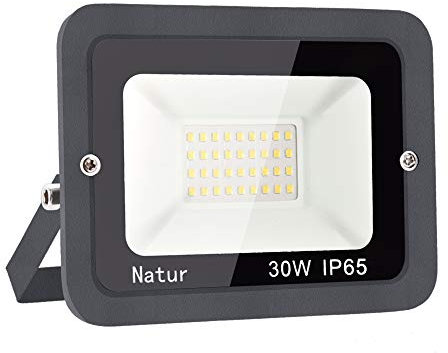 bapro 30 W, proiettore a LED, illuminazione esterna a LED, IP65, faretto a LED esterno, bianco freddo (6000 K). Proiettore a LED, luci di inondazione. per illuminazione pubblica, garage, giardino