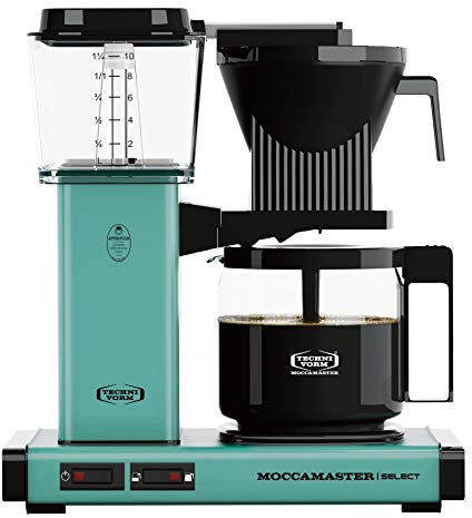Moccamaster KBG Select, Coffee Machine, Filter Coffee, Turquoise, UK Plug, 1.25L