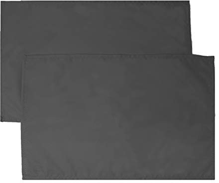 JEMIDI Outdoor Platzdecken Tischset Platzdeckchen Tischunterlage Tischuntersetzer wasserabweisend Platzset 2er Pack Anthrazit