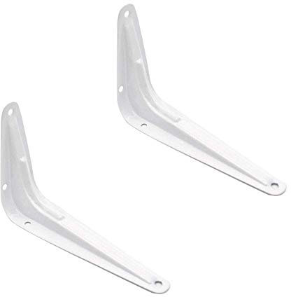 WaiMin - Supporto per treppiede in ferro battuto, 2 pezzi, colore: bianco