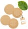 4x HOFMEISTER® Abdeckung für Maß-Krüge & Weizengläser bis 8,4 cm Ã˜, Anti-Wespen-Deckel aus Holz, Schutz vor Insekten-Stichen und Schmutz im Bier-Garten, 10 cm Ã˜