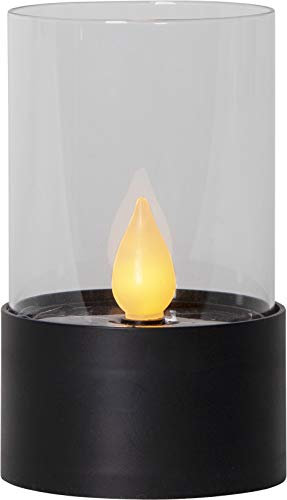 Star Trading Puloun Solar Tischlaterne LED, Dekorative Gartenleuchte für außen & innen, Solarleuchte wetterfest, langlebige Lampe für Terrasse Balkon, indirektes Licht, automatische Beleuchtung