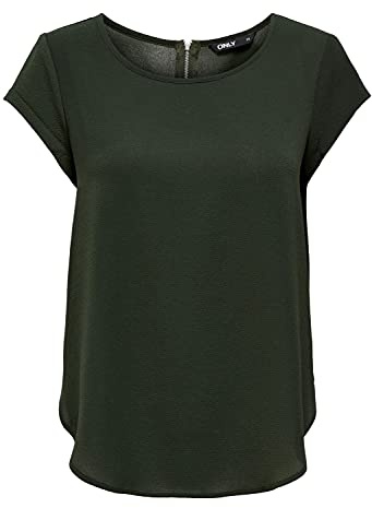 ONLY Women's Onlvic S/S Solid Top Noos WVN T-Shirt, Rosin-14