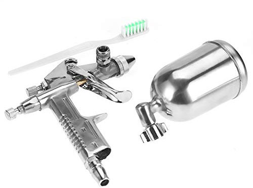 Mini Paint Sprayer Gun 0.5mm Nozzle 125ml Air Spray Gun with Brush (22 x 13.8cm/8.66 x 5.4 inch)