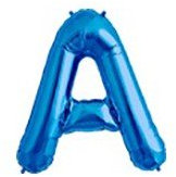 40cm Blau Folienballon Buchstabe A