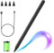 Stylus Pen for iPad A16/10/9/8/7th(2018-2025), Magnetic Pencil with Palm Rejection & Tilt Function, Compatible with iPad Pro 13/12.9/11'', Air 13/11 M2 & M3, Air 5/4/3rd Gen, Mini 6/5th(Black)