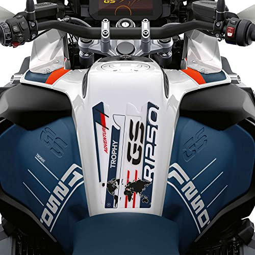 labelbike - Adesivo Paraserbatoio in Resina 3D Decorazione e Protezione di Moto Serbatoio compatibile con BMW R 1250 GS Adventure Trophy