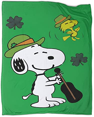 Snoopy Decke Kuscheldecken Cartoon Couchdecke, Warme Super Weiche Decke, Schlafdecke Tagesdecke Für Kinder Teens Erwachsene Flauschige Plüsch 40x50inch(100x130cm)