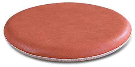 ZIBENE Stuhlkissen Rund 45cm rutschfest, Sitzkissen Outdoor Wasserfest Schaumstoff, Sitzpolster Gartenstuhl Rund 45cm Durchmesser 3cm Hoch Anti-Verformung Polsterung Stuhlauflagen KüChenstuhl Orange