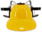 Pohotobooth Props Ltd Drinking Helmet Pop Soda Hat Hand-Free Can Holder With Straw (Yellow)