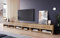 MINIO go for it - Armoire TV Lowboard Anne I 300x30x33 cm I avec Portes et Niches Ouvertes I Panneau de Particules Stratifié I Fonctionnel I Châtaignier Braslau - sans Éclairage