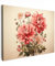 MuchoWow© Bilder 80x60 cm Wohnzimmer Deko Modern Wandbild Foto auf Leinwand Bild Schlafzimmer Room Decor Geschenke Vintage - Blumen - Rot - Beige - Pflanzen