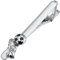 Dsnyu Tie Clip Silver, Krawattennadeln für Herren Fußball Hochzeit Schmuck für Hemd mit Geschenkbox