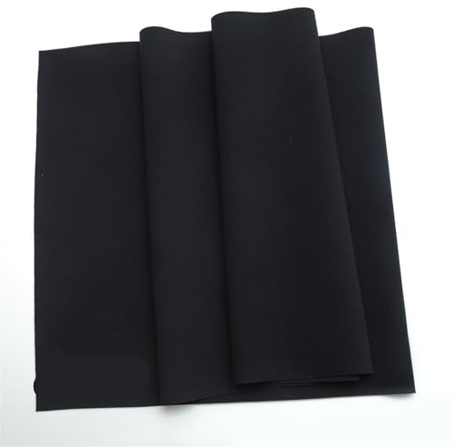Neopren-Stoff 2 mm Neopren-Nähstoff, Stretch-Polyester-Stoff, wasserdicht, winddicht, Rucksack, Sportschutzausrüstung Neopren-NäHstoff (Color : Black, Size : 45cm x 30cm)