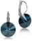 LUISIA® Ohrringe Rivoli mit Kristallen von Swarovski® (12 mm, Denim Blue)